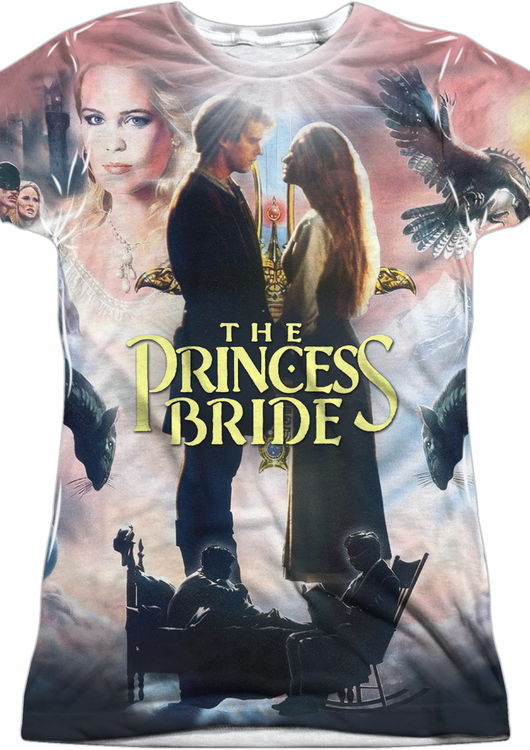 Ladies Fairy Tale Collage Princess Bride Shirt - main product image