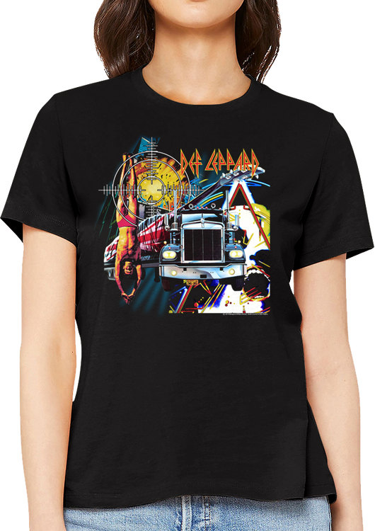 Womens First Four Collage Def Leppard Shirt - main product image