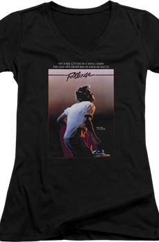 Ladies Footloose Poster V-Neck Shirt