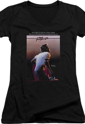 Ladies Footloose Poster V-Neck Shirt