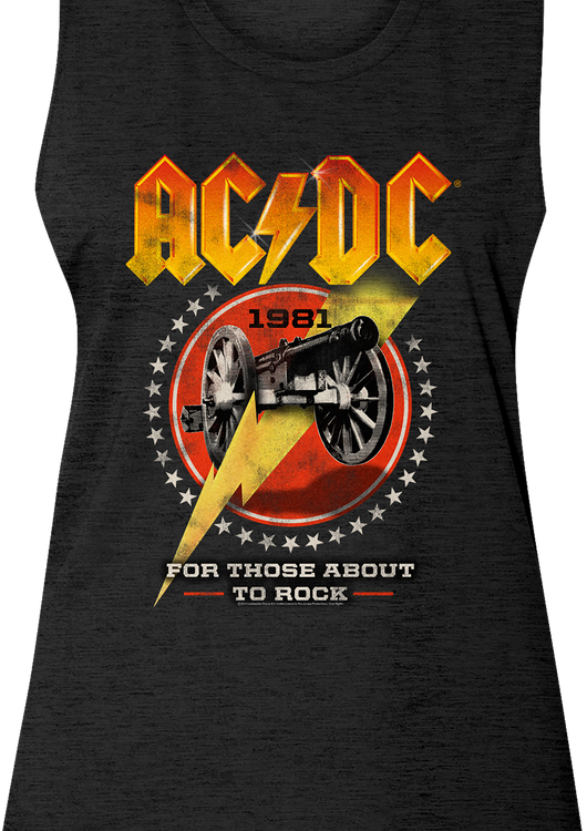 Ladies For Those About To Rock 1981 ACDC Sleeveless Shirt - main product image