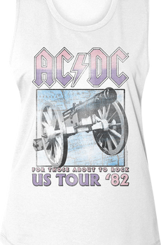 Ladies For Those About To Rock US Tour '82 ACDC Muscle Tank Top
