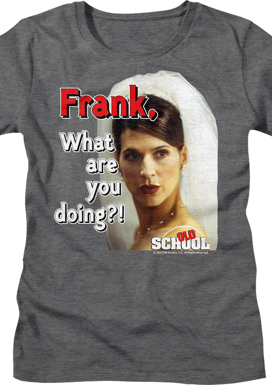 Womens Frank What Are You Doing Old School Shirt - main product image