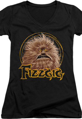 Ladies Friendly Monster Fizzgig Dark Crystal V-Neck Shirt
