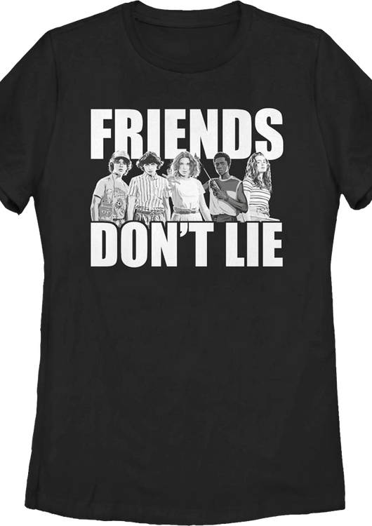 Womens Friends Don't Lie Stranger Things Shirt - main product image