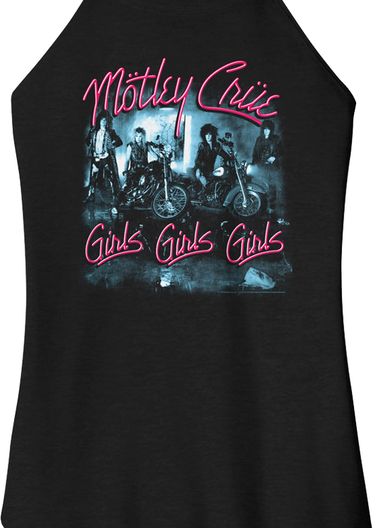 Ladies Girls Girls Girls Motley Crue Tank Top - main product image