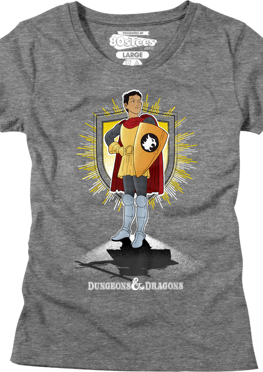 Womens Gray Eric the Cavalier Dungeons & Dragons Shirt - main product image