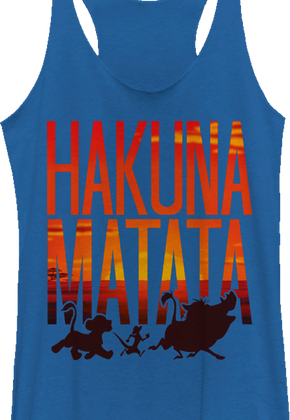 Ladies Hakuna Matata Sunset Tank Top