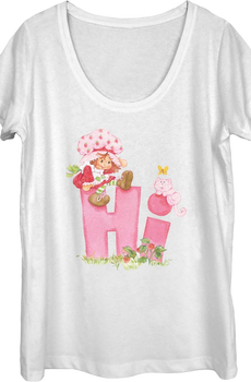 Ladies Hi Strawberry Shortcake Scoopneck Shirt