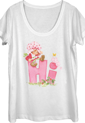 Ladies Hi Strawberry Shortcake Scoopneck Shirt