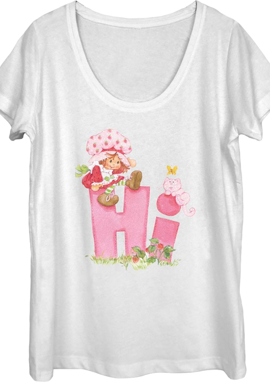 Ladies Hi Strawberry Shortcake Scoopneck Shirt - main product image