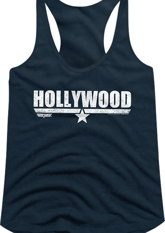 Ladies Hollywood Top Gun Racerback Tank Top - main product image