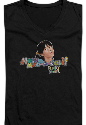 Ladies Holy Mac-A-Noli Punky Brewster V-Neck Shirt