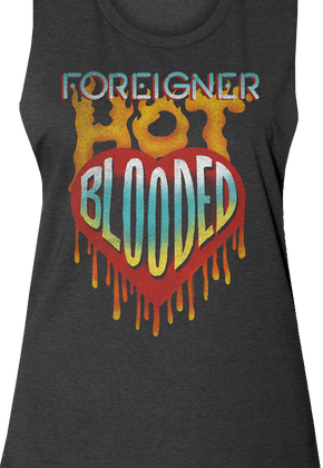 Ladies Hot Blooded Foreigner Muscle Tank Top