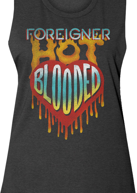 Ladies Hot Blooded Foreigner Muscle Tank Top - main product image