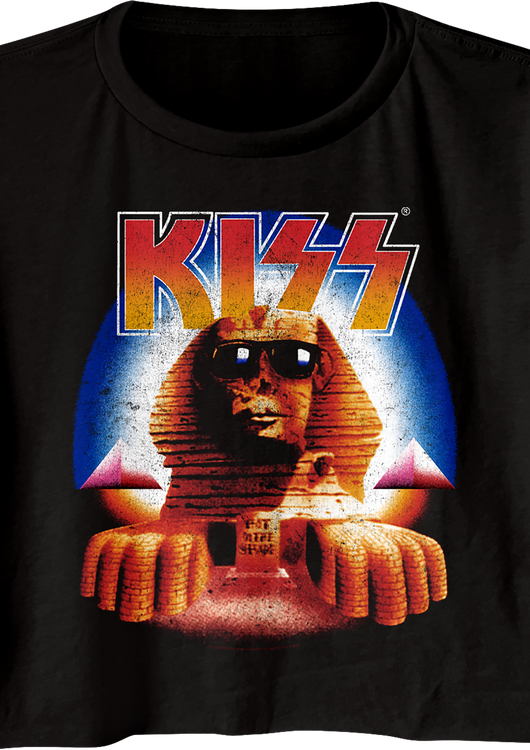 Ladies Hot In The Shade KISS Crop Top - main product image