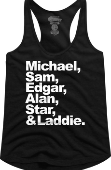 Ladies Human Names Lost Boys Racerback Tank Top