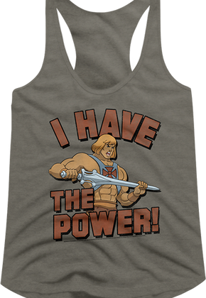 Ladies I Have the Power Masters of the Universe Racerback Tank Top