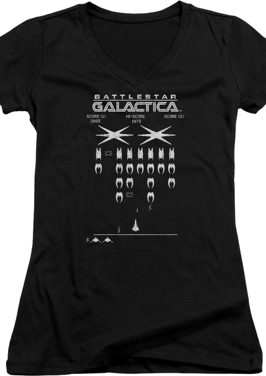 Ladies Invaders Battlestar Galactica V-Neck Shirt - main product image