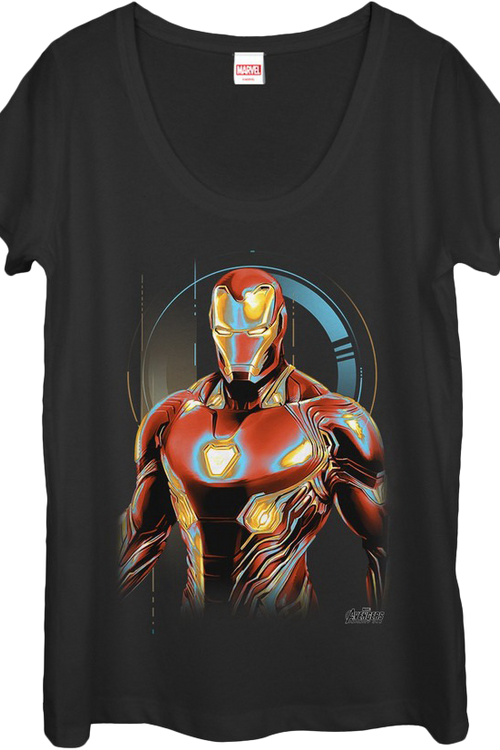 Ladies Iron Man Scoopneck Shirtmain product image