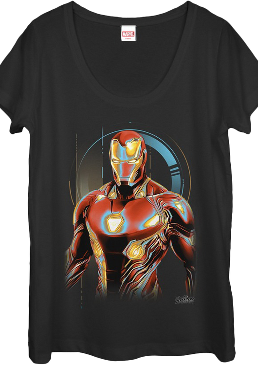 Ladies Iron Man Scoopneck Shirt - main product image