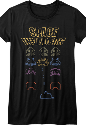 Ladies Kill Shot Space Invaders Shirt