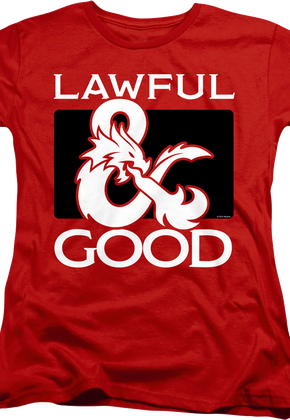Womens Lawful Good Dungeons & Dragons Shirt