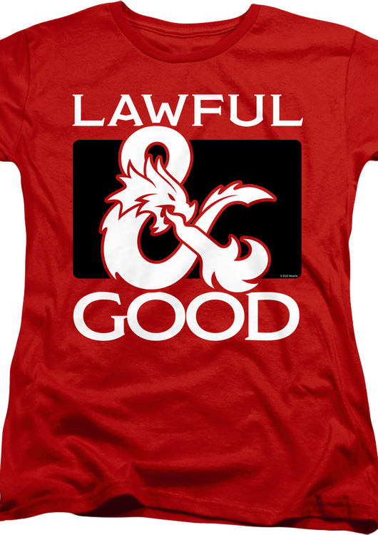 Womens Lawful Good Dungeons & Dragons Shirt - main product image