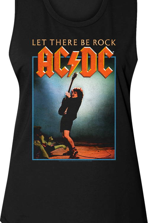 Ladies Let There Be Rock Album Cover ACDC Muscle Tank Topmain product image
