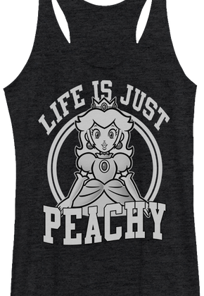 Ladies Life Is Just Peachy Super Mario Bros. Tank Top
