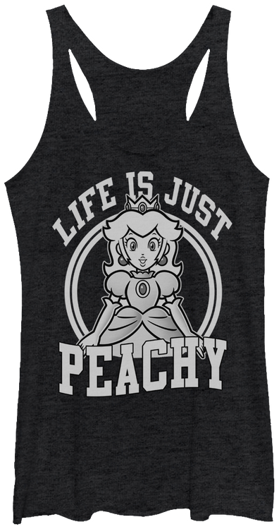 Ladies Life Is Just Peachy Super Mario Bros. Tank Top - main product image