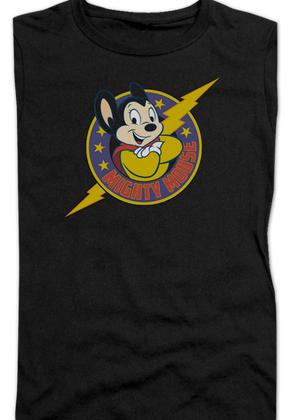 Ladies Lightning Bolt Mighty Mouse Shirt