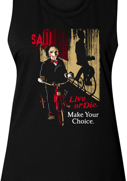 Ladies Make Your Choice Saw Muscle Tank Top - main product image