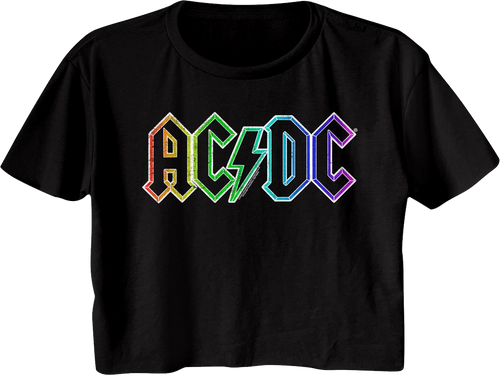 Ladies Neon Logo ACDC Crop Topmain product image