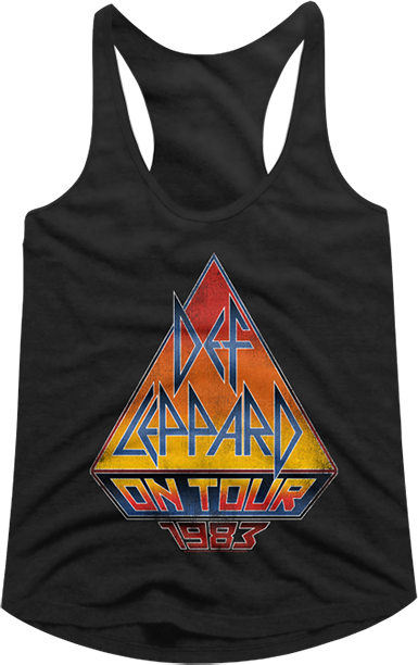 Ladies On Tour 1983 Def Leppard Racerback Tank Top - main product image