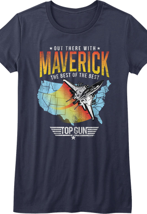 Womens Out There With Maverick Top Gun Shirt