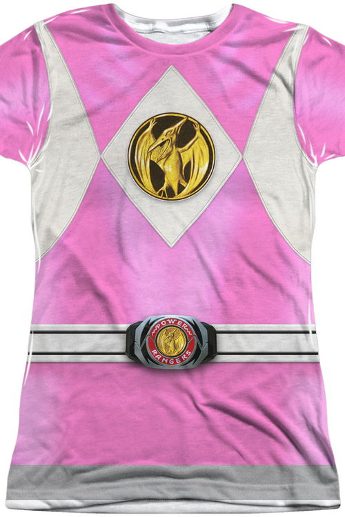 Ladies Pink Ranger Sublimation Shirt - main product image