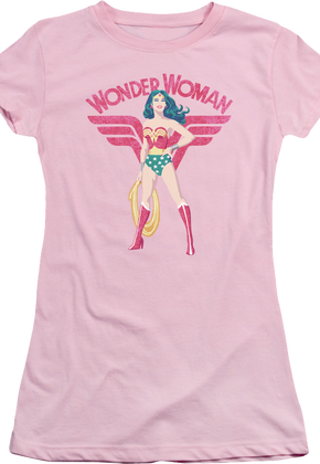 Ladies Pink Wonder Woman Shirt