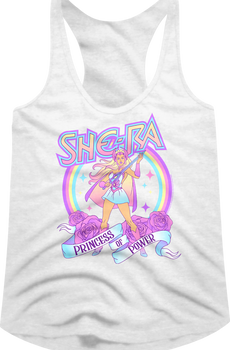 Ladies Rainbow She-Ra Masters of the Universe Racerback Tank Top