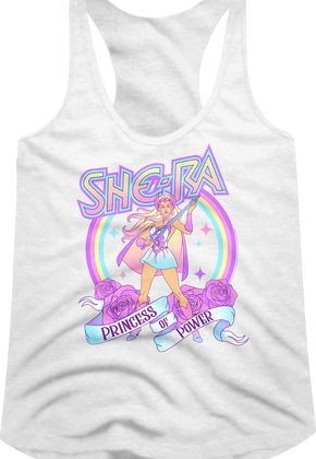 Ladies Rainbow She-Ra Masters of the Universe Racerback Tank Top
