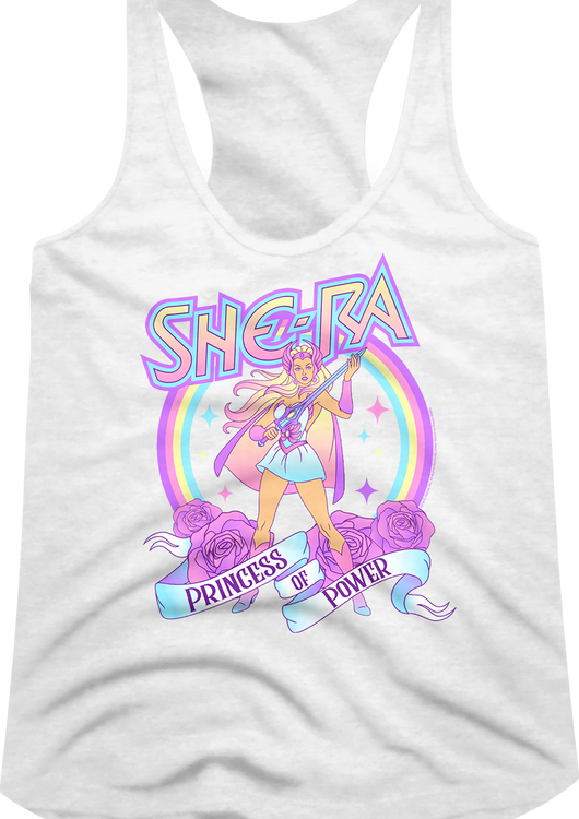 Ladies Rainbow She-Ra Masters of the Universe Racerback Tank Top - main product image