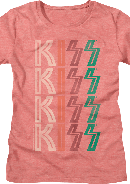 Womens Repeated Logo KISS Shirt - main product image