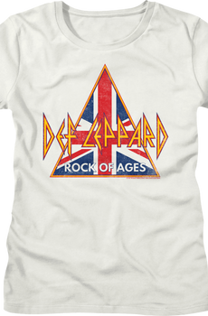 Womens Rock Of Ages Def Leppard Shirt