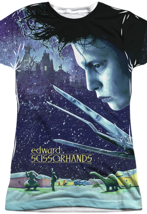 Ladies Scissorhands Poster Sublimation Shirt