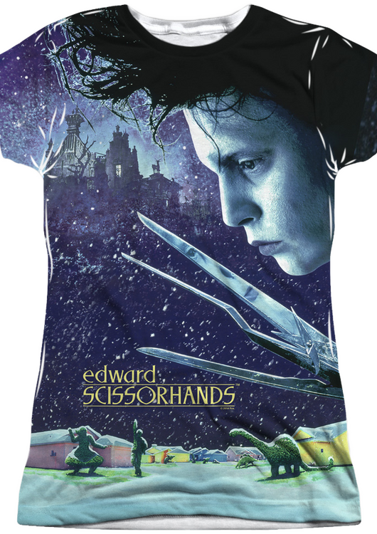 Ladies Scissorhands Poster Sublimation Shirt - main product image