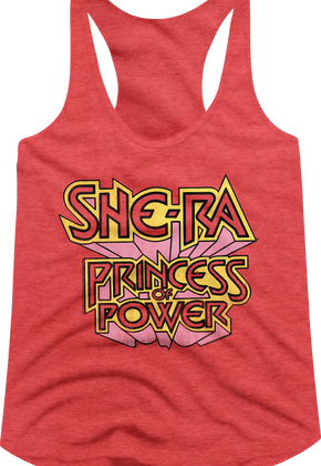 Ladies She-Ra Princess of Power Logo Racerback Tank Top