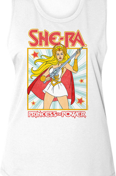 Ladies She-Ra Princess of Power Pose MOTU Muscle Tank Top