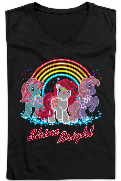 Ladies Shine Bright My Little Pony V-Neck Shirtmain product image