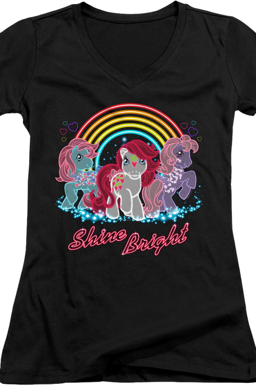 Ladies Shine Bright My Little Pony V-Neck Shirtmain product image