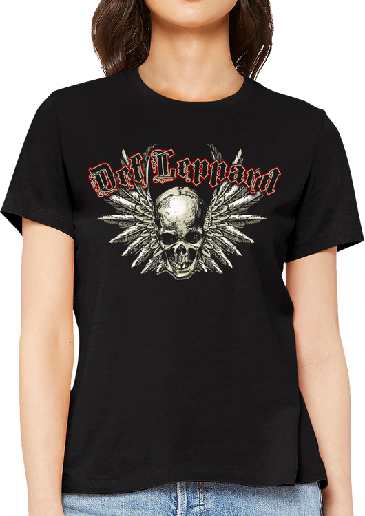 Ladies Skull Def Leppard Shirt - main product image